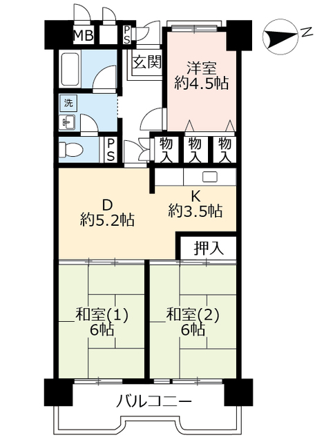 ＵＲポートアイランドの間取り