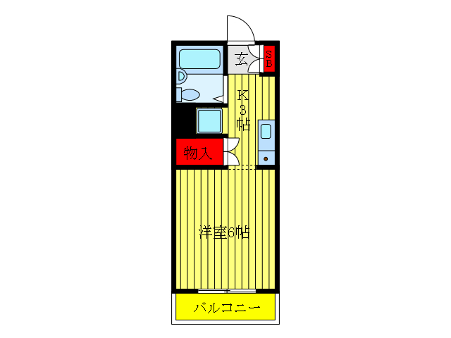 北区栄町のマンションの間取り