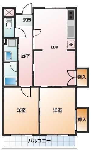 メゾンドール裕豊の間取り