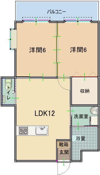 トーマスあかみちの間取り