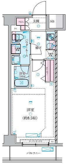 川崎市川崎区伊勢町のマンションの間取り