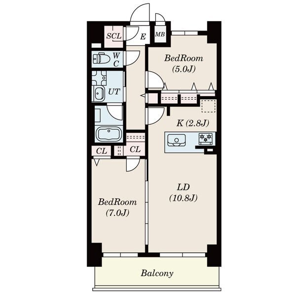 Ｓ－ＲＥＳＩＤＥＮＣＥ六番町の間取り