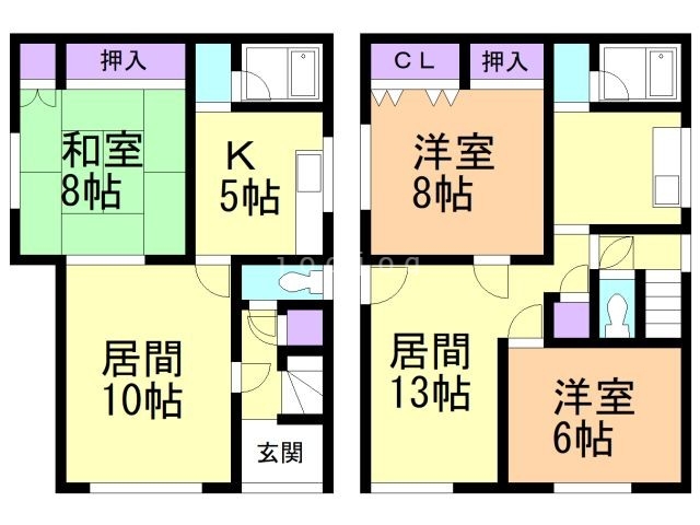 入船３丁目戸建（１０－７）の間取り