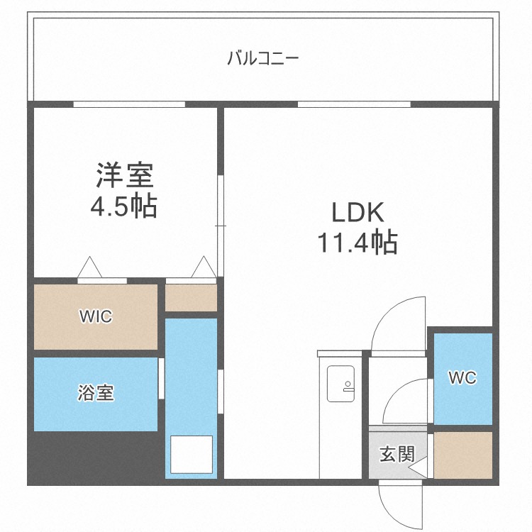 リベルタ澄川の間取り