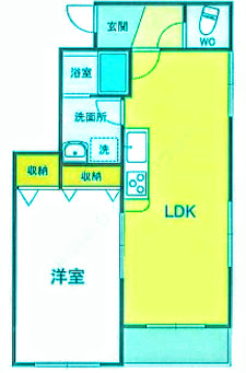 大田区田園調布のマンションの間取り