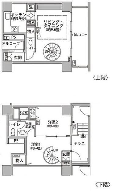 東雲キャナルコートCODAN19号棟の間取り