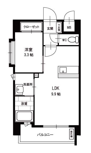 アンテス上到津の間取り