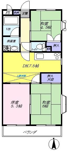 シャインウィッシュの間取り