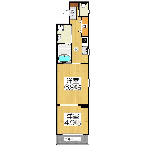 フォーリアライズ京都東寺の間取り