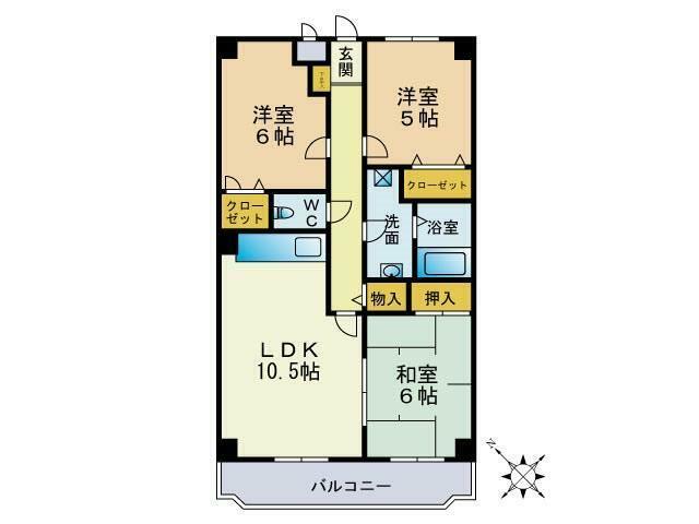 コンフォート香椎東の間取り