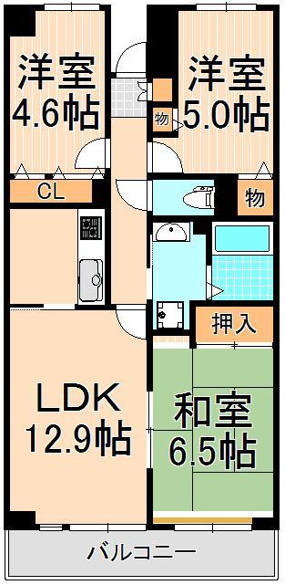 第６光マンションの間取り