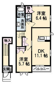 シャーメゾン長津の間取り