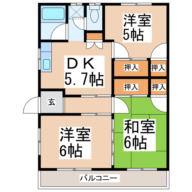 堀川ハイツの間取り