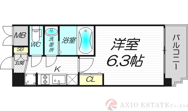 【プレサンス神崎川ファインブレスの間取り】