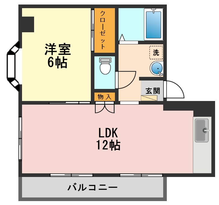 YKハイツの間取り