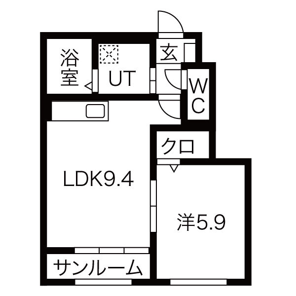 レジデンス吉岡2の間取り