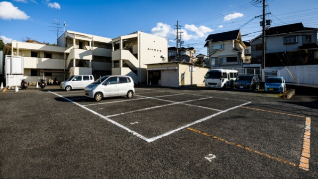 【ハイツタナカの駐車場】