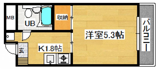 ハイツタナカの間取り