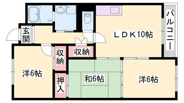 ブエナビスタ高砂の間取り