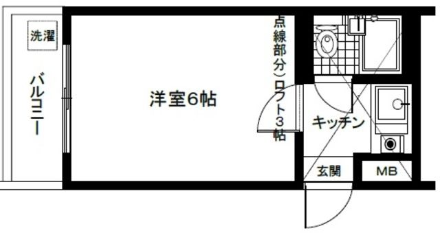 鶴ヶ島市脚折町のアパートの間取り