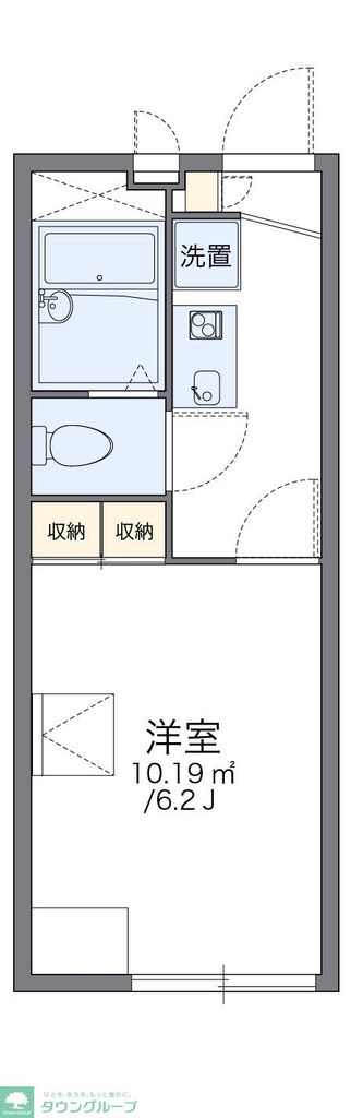 越谷市元柳田町のアパートの間取り