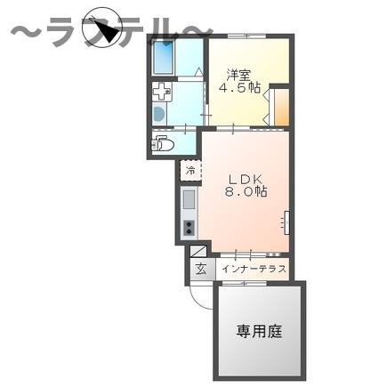 所沢市西新井町のアパートの間取り