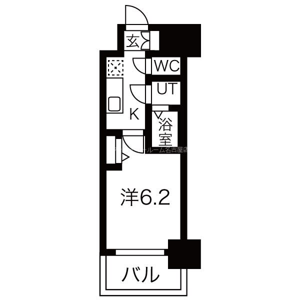 名古屋市千種区今池のマンションの間取り