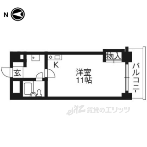 ソレアード西大路五条の間取り