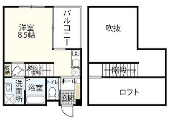 広島市安佐南区伴東のアパートの間取り