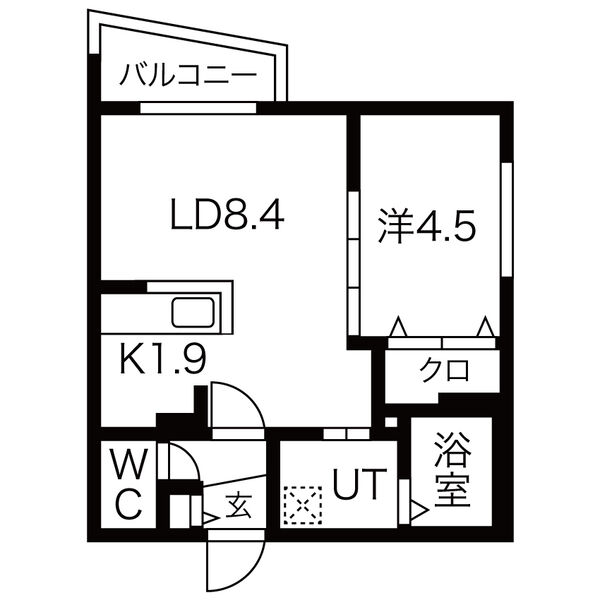 札幌市北区麻生町のマンションの間取り