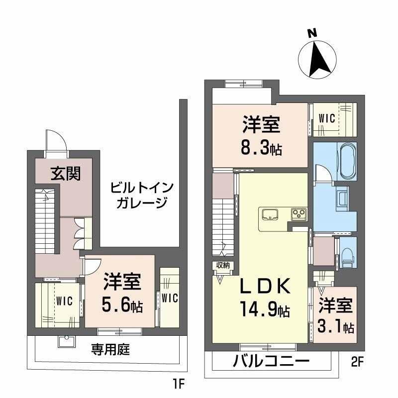 リアン栗林の間取り