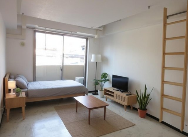 居室・リビング　ＣＧで家具等を配置したもので家具等は含まれません。