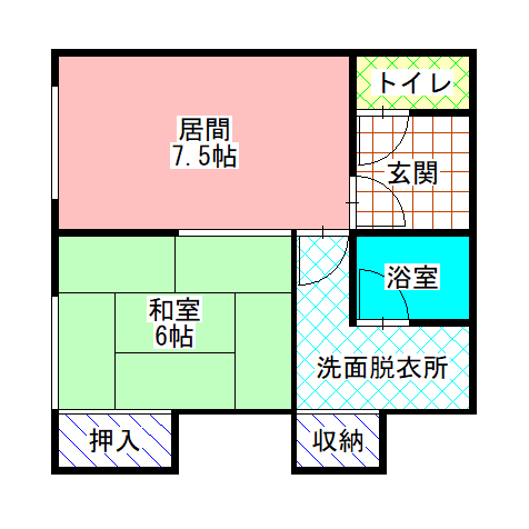 静栄荘の間取り