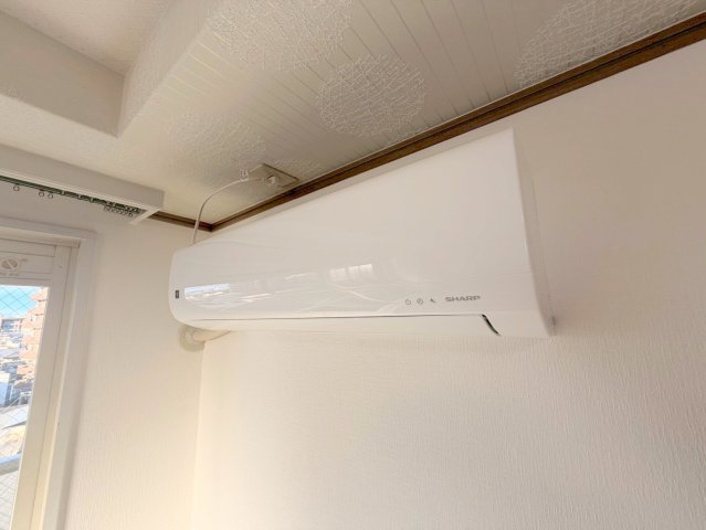 その他設備　エアコンがはじめからついているのはお得ですね。