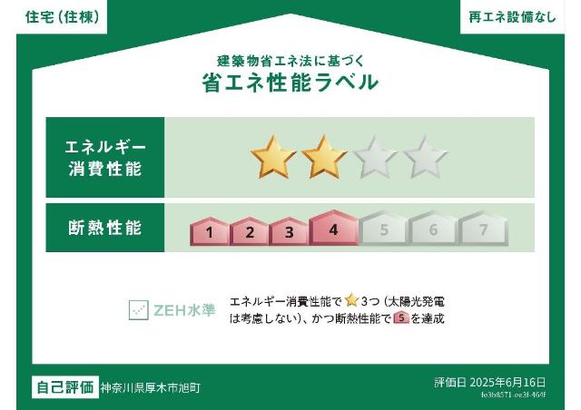 建物外観　省エネ性能ラベル