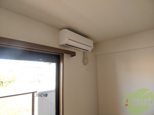 その他設備　エアコンが設置してありますので、寒暖対策もばっちり。