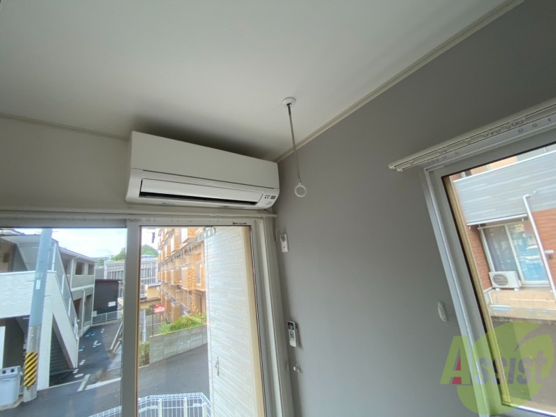 その他設備　エアコンが設置してありますので、寒暖対策もばっちり。