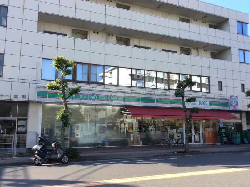 コンビニ　ローソンストア100 立川南通店（コンビニ）まで376m