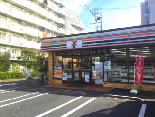 コンビニ　セブンイレブン 川崎二子店（コンビニ）まで518m