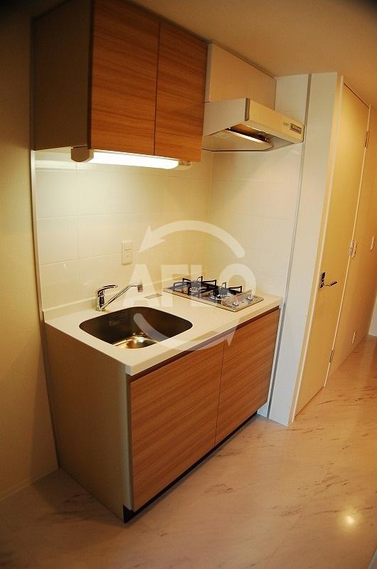 キッチン　ドゥーエ立売堀　ガス2口コンロシステムキッチン