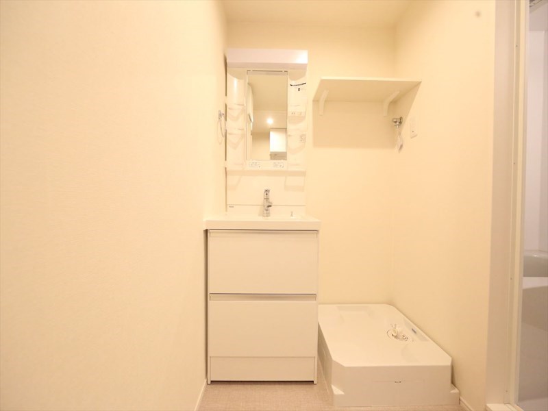 洗面設備　脱衣所　独立洗面台（シャンプードレッサー付）　同仕様写真