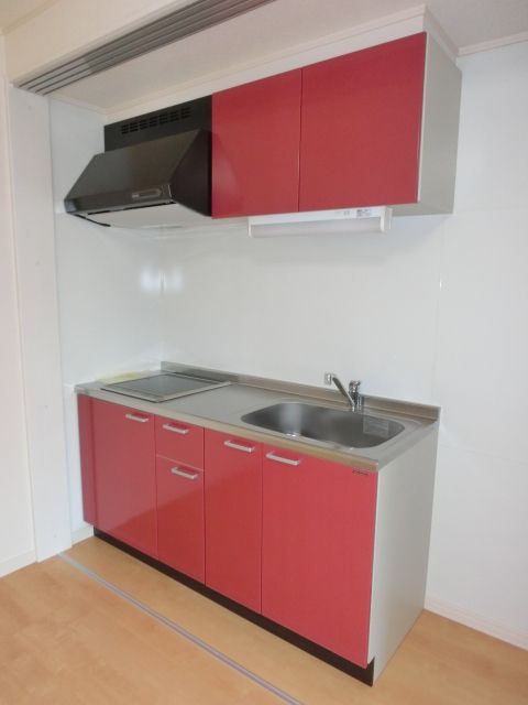 キッチン　２口ＩＨシステムキッチン。