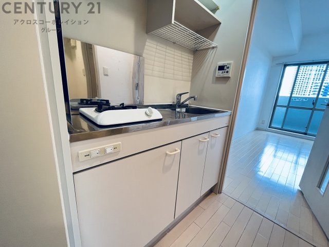 キッチン　1口ガスコンロ付で機能的なキッチンです！