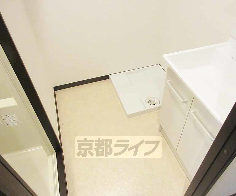 洗面設備　脱衣所が広くていいね