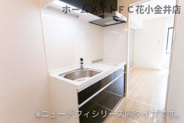 キッチン　コンパクトなキッチンで掃除もラクラク