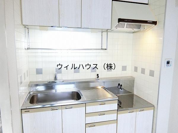 キッチン　ガスコンロ設置可！