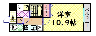 フジパレス津久野III番館の間取り写真