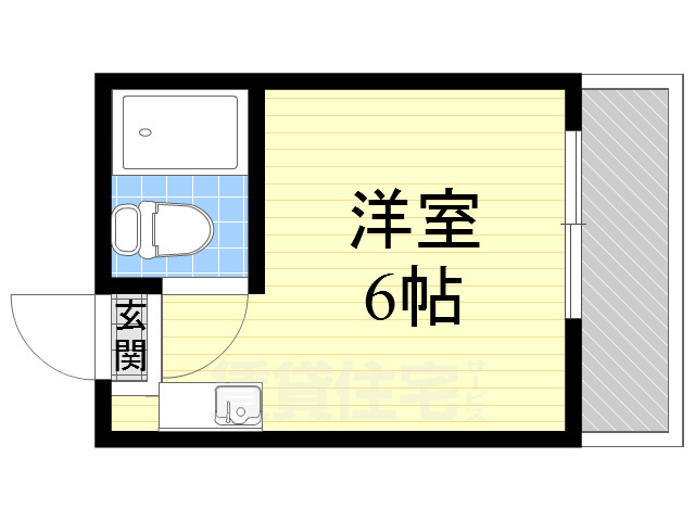 阪神本線 姫島駅 徒歩7分 7階建 築39年の間取り写真
