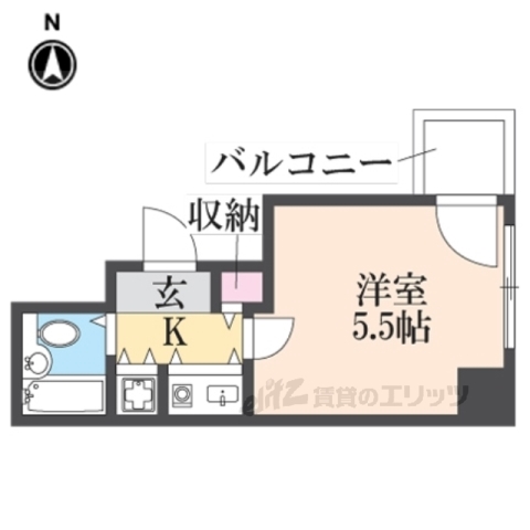 エグゼコート枚方公園の間取り写真