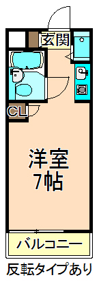 東武伊勢崎線 竹ノ塚駅 徒歩5分 5階建 築39年の間取り写真